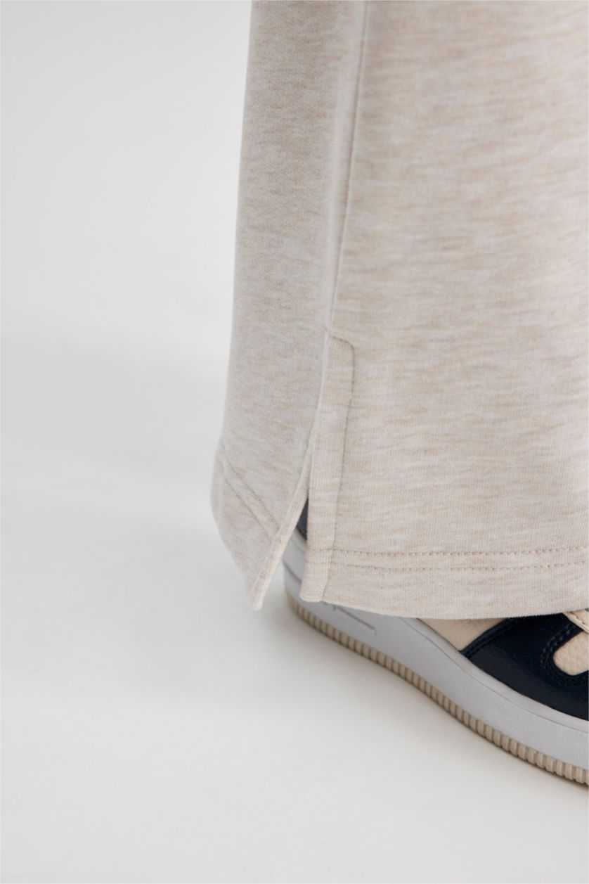 بنات ميلانج بيج بنطلون بناتي وايد ليج