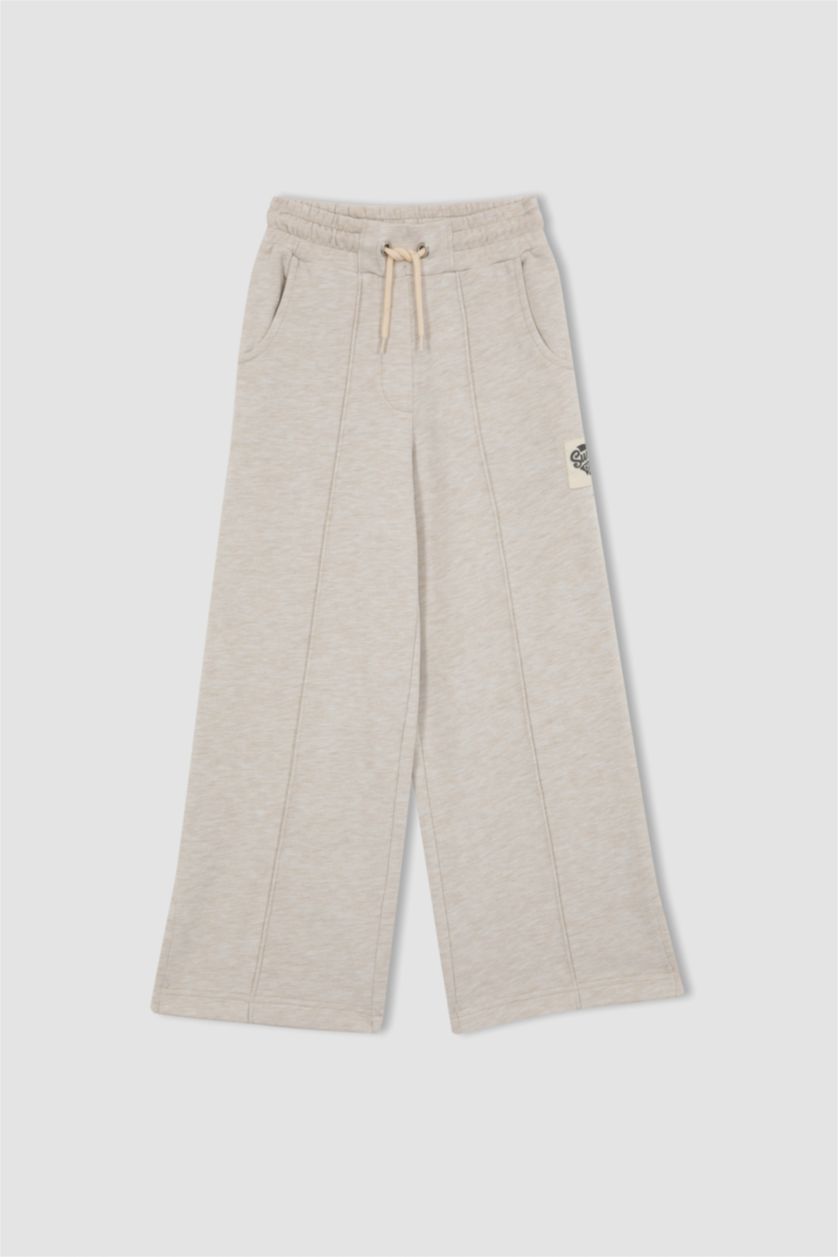 بنات ميلانج بيج بنطلون بناتي وايد ليج