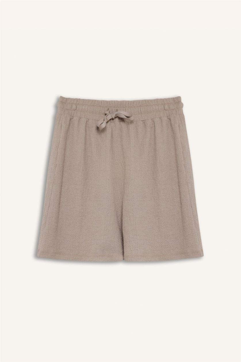 حريمي بيج شورت منسوج قصة فضفاضة