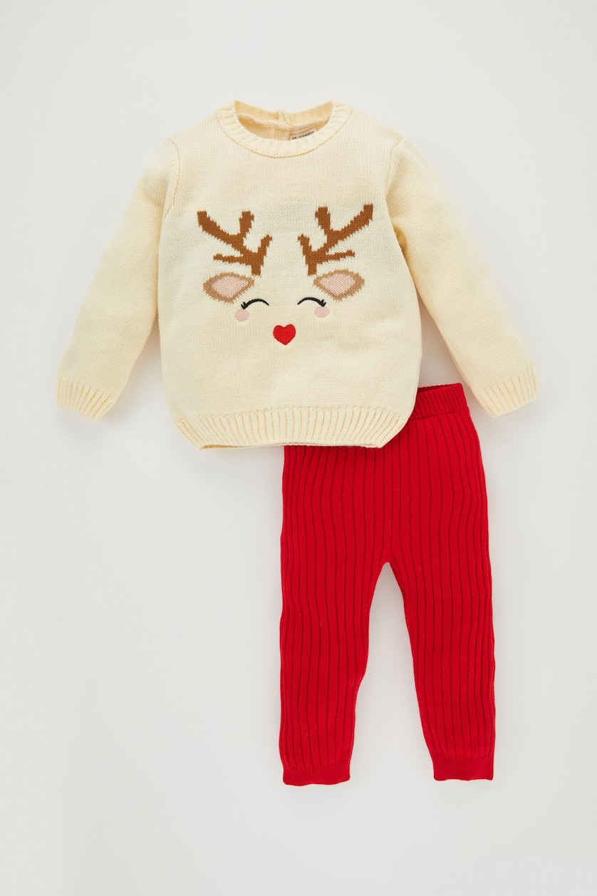 Baby Girls Red Baby Girl New Year Themed 2 Piece Set