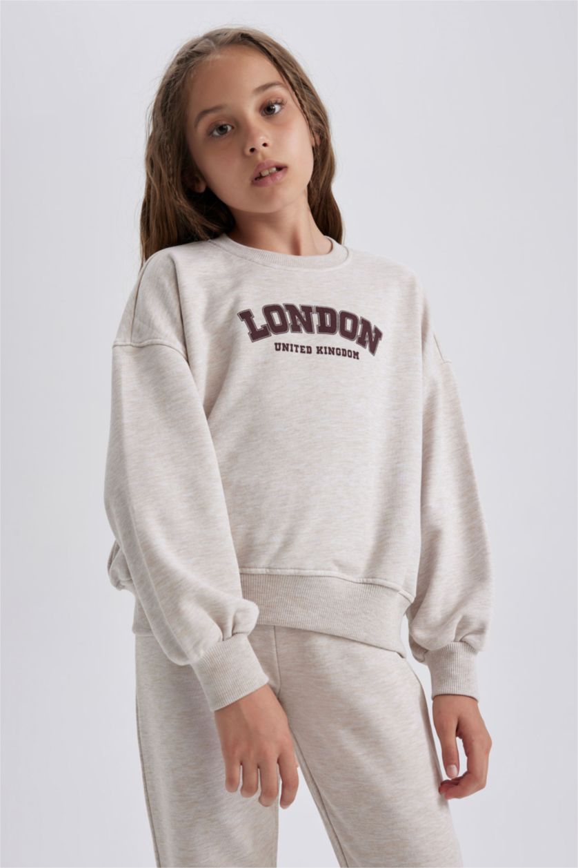 FILLES Beige Ensemble En Tricot Fille