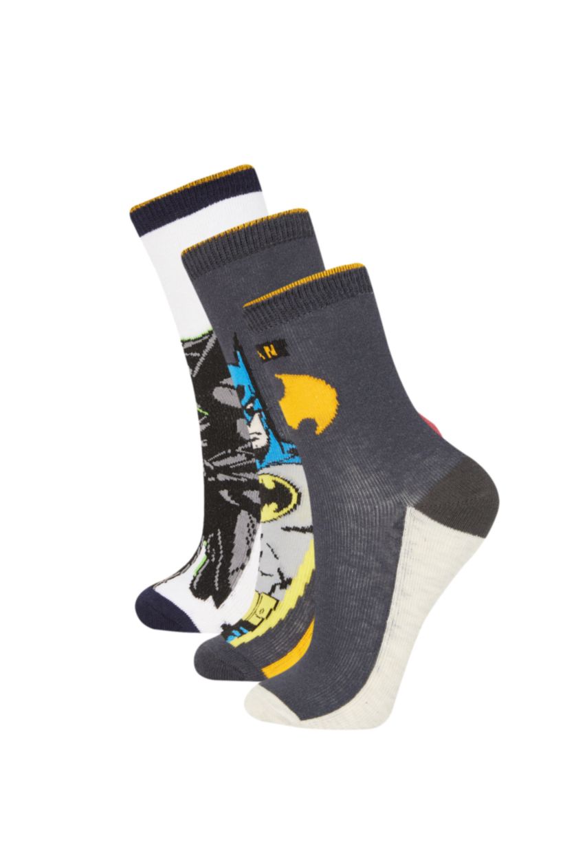 GARÇONS Karma Chaussettes Longues Coton Batman pour Garçon - 3 Paires