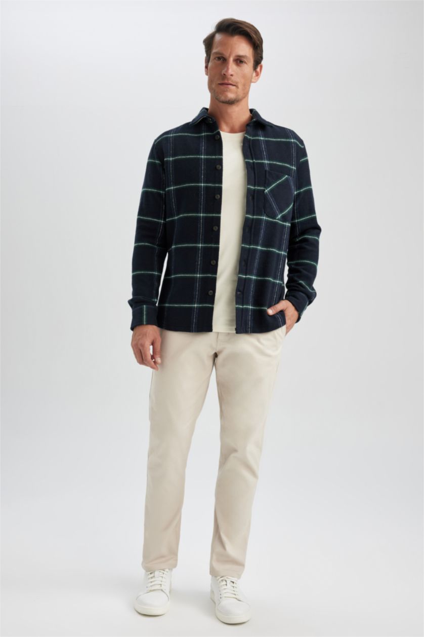 Ерлер әскери-теңіз поло жаға Ұзын жеңді көйлек