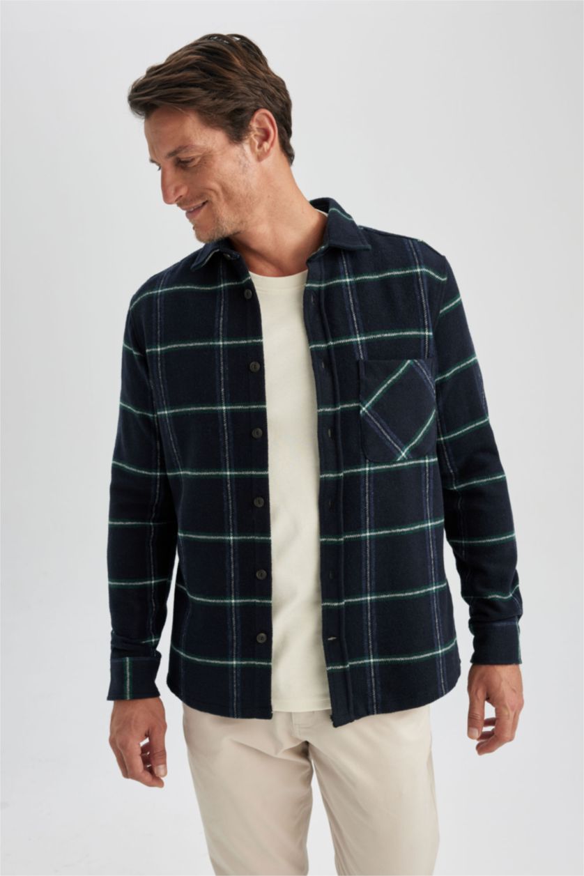 Ерлер әскери-теңіз поло жаға Ұзын жеңді көйлек