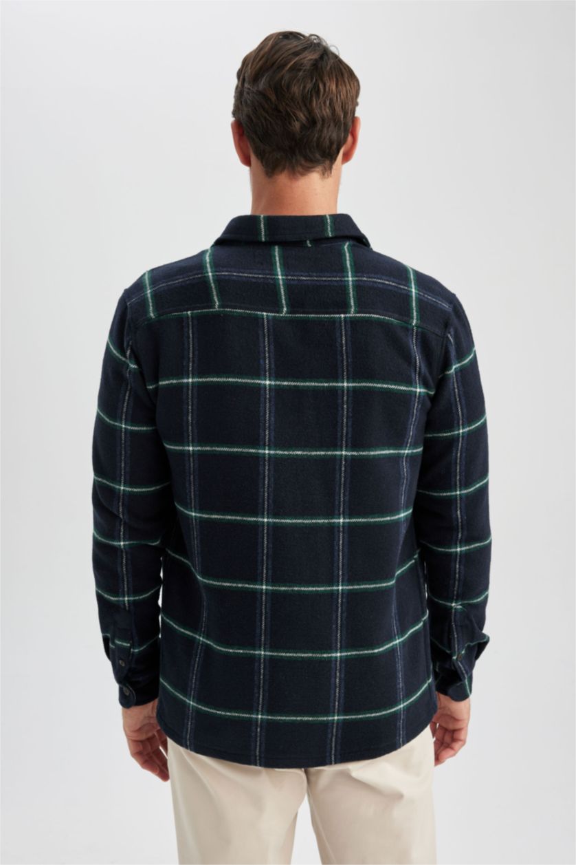 Ерлер әскери-теңіз поло жаға Ұзын жеңді көйлек