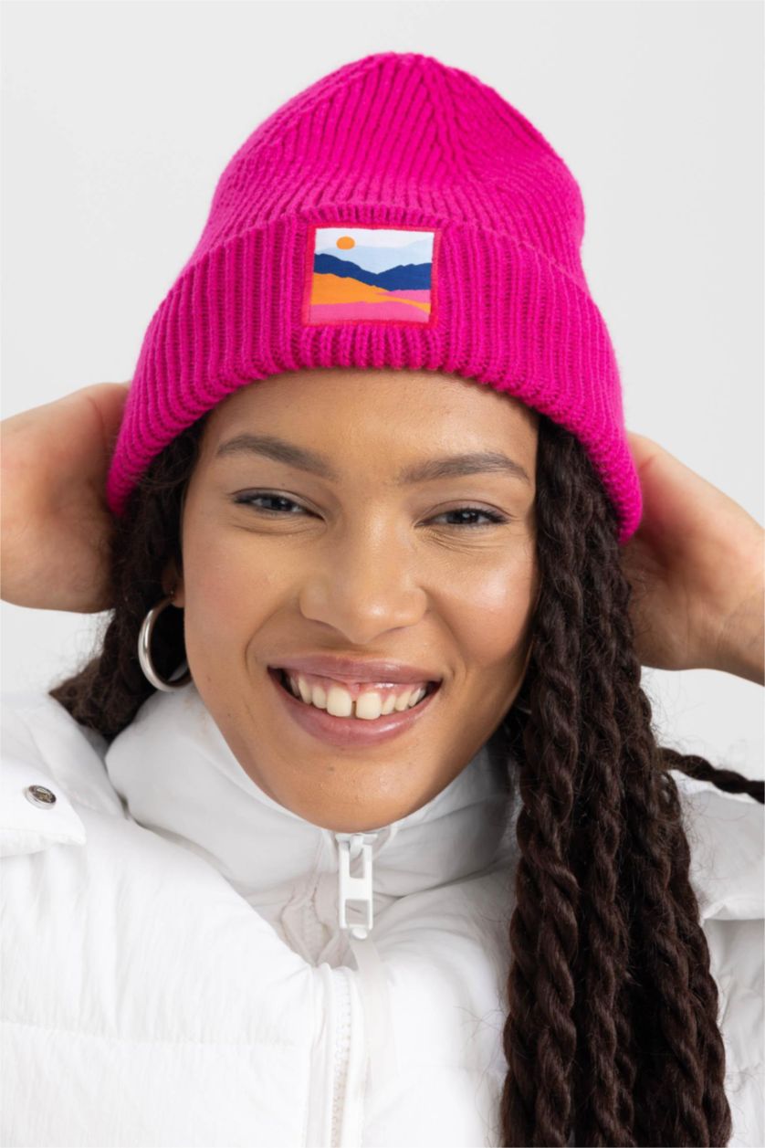 FEMME Rose Foncé Bonnet d'hiver