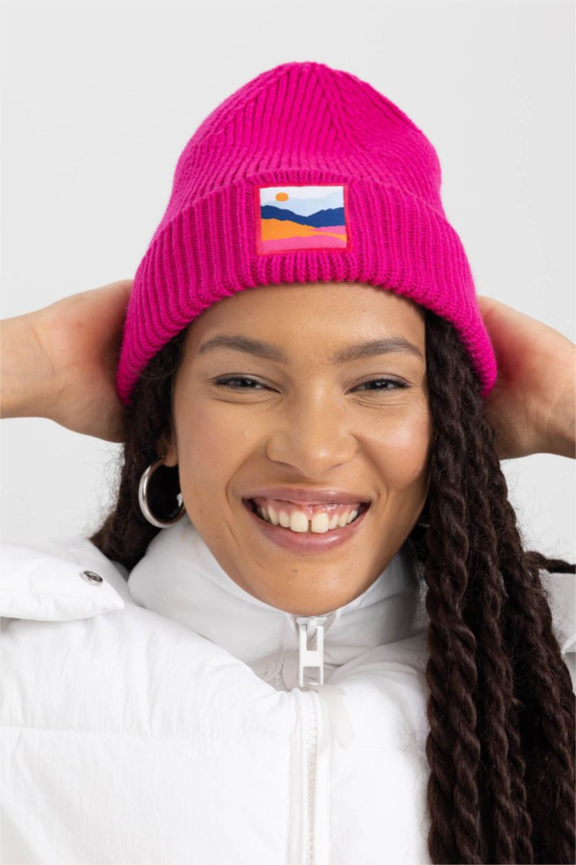FEMME Rose Foncé Bonnet d'hiver