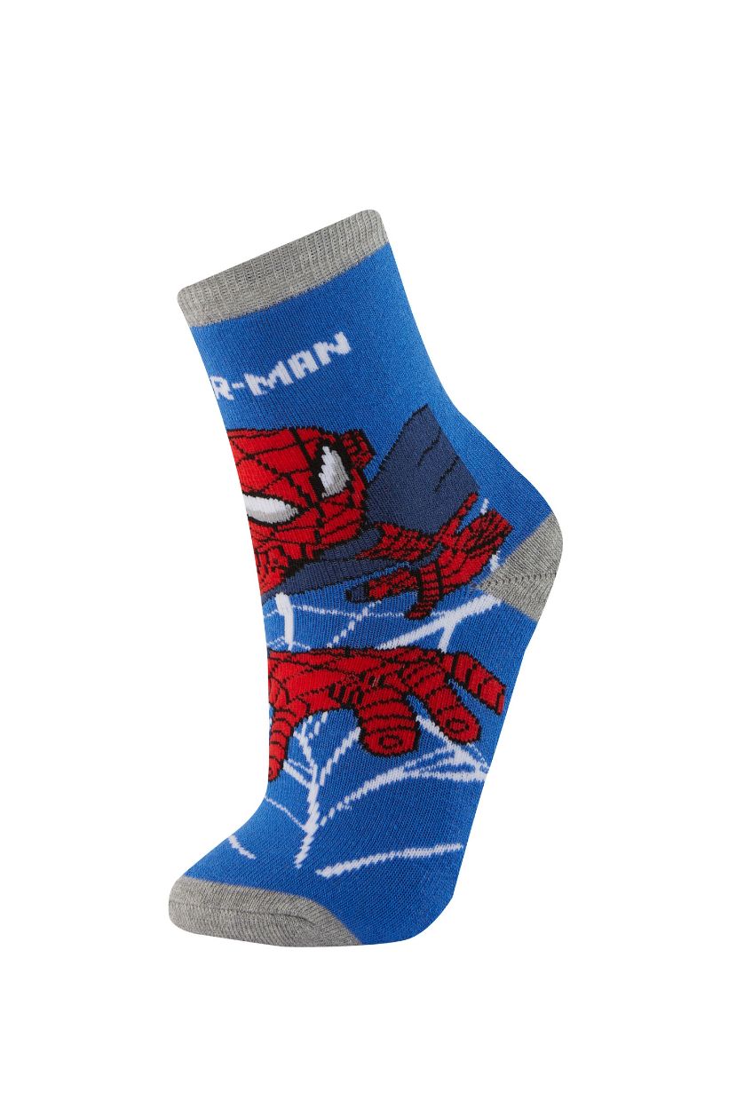 Erkek Çocuk - Genç Erkek Karma Erkek Çocuk Marvel Spıderman 2'li Pamuklu Kışlık Çorap