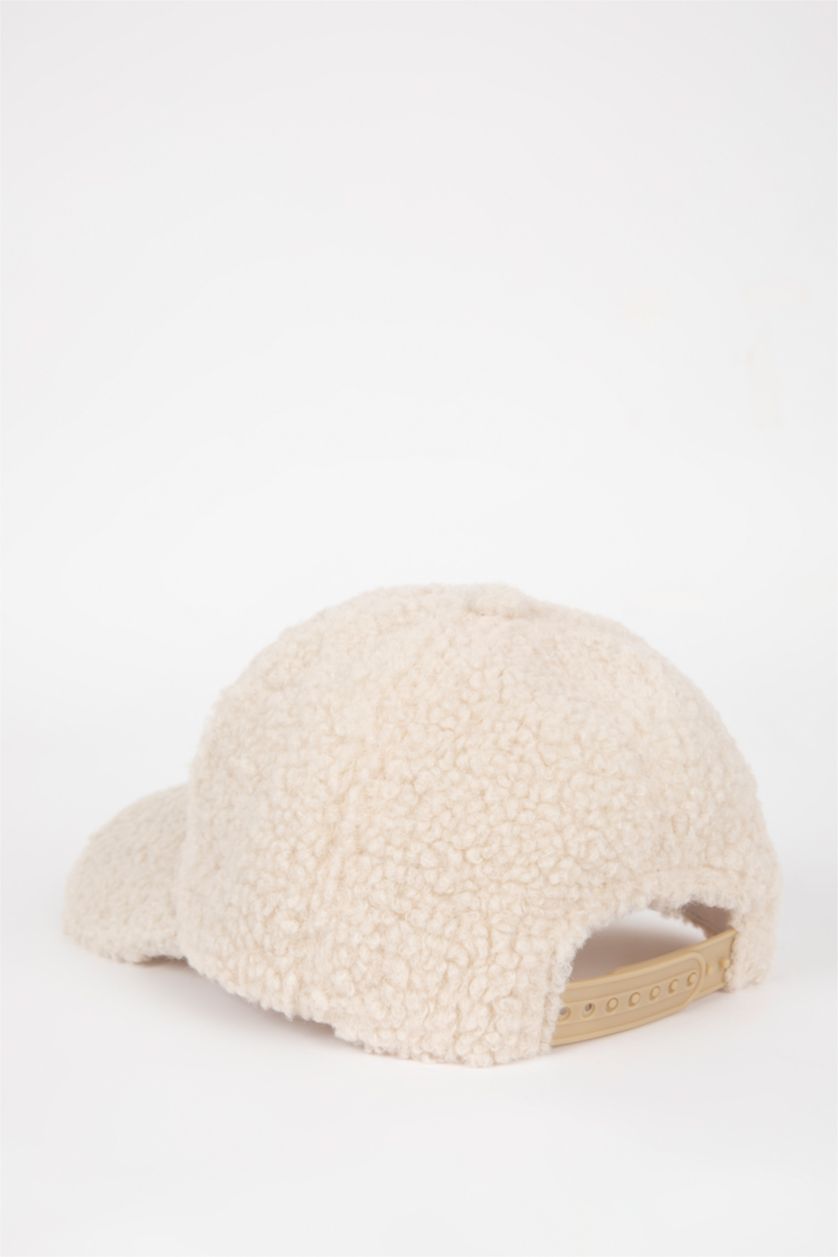 Kadın Bej Kadın Pamuklu Bucket Şapka