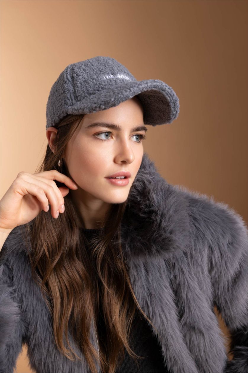 نساء رمادي قبعة قطن