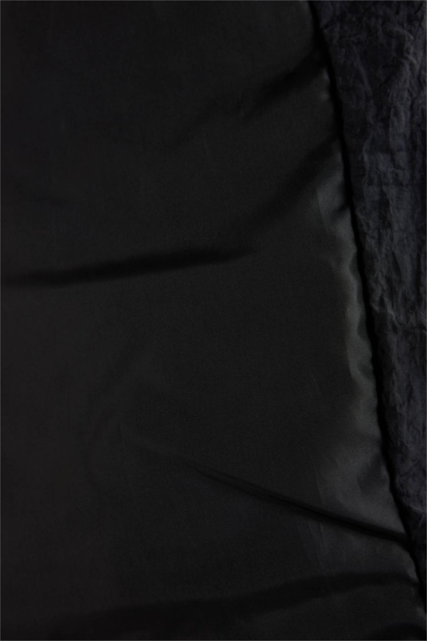 WOMAN Black Waterproof Regular Fit Puffer Jacket