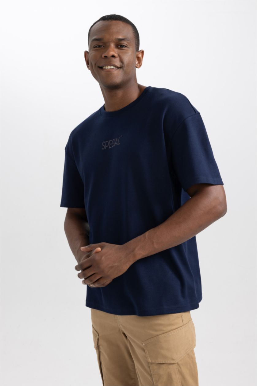 Men NAVY Comfort Fit Short Sleeve T-Shirt