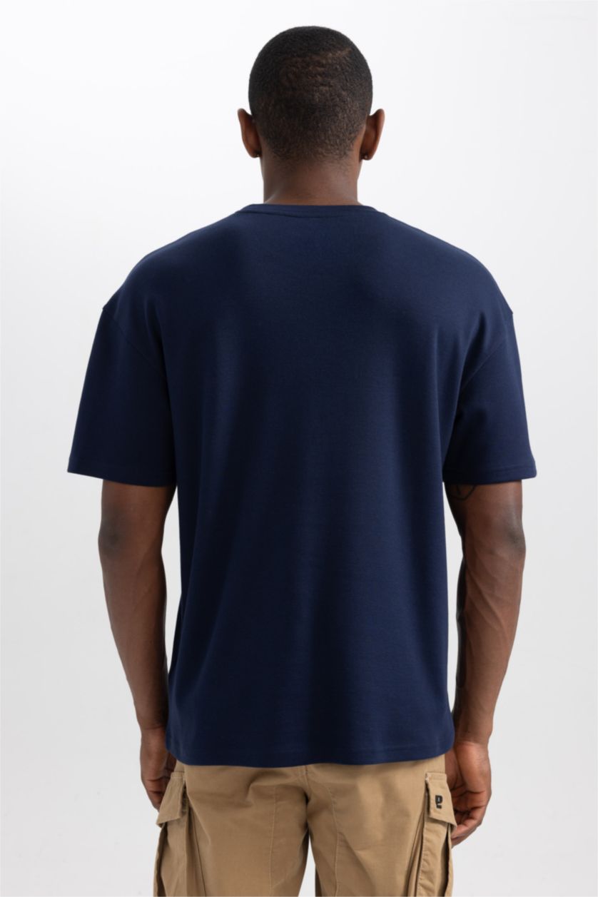Men NAVY Comfort Fit Short Sleeve T-Shirt