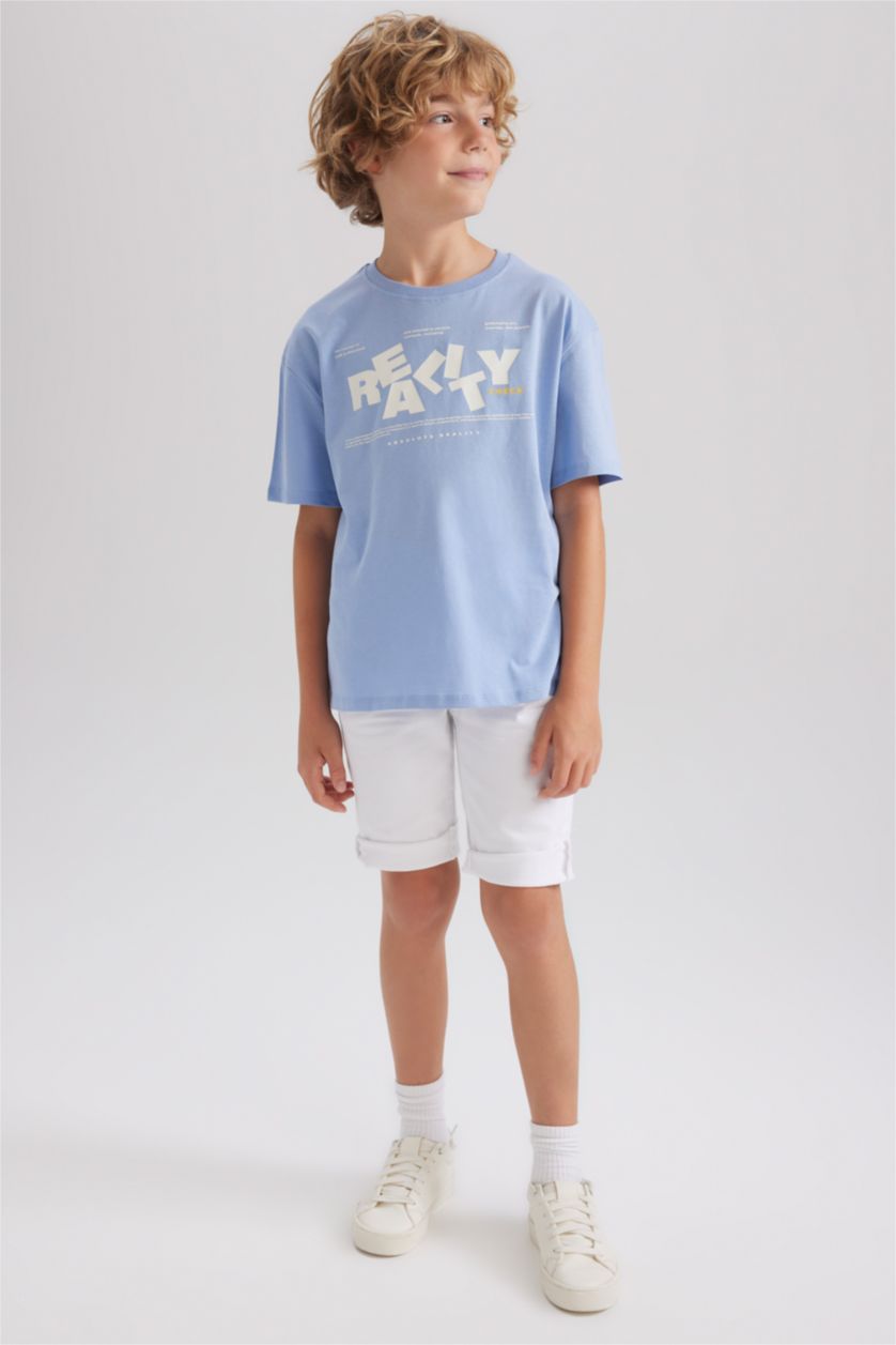 GARÇONS Bleu T-shirt à manches courtes Imprimé Col rond Garçon