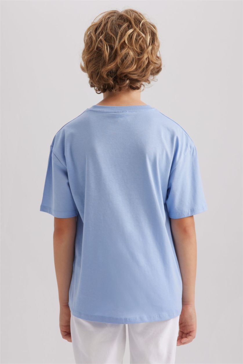 GARÇONS Bleu T-shirt à manches courtes Imprimé Col rond Garçon