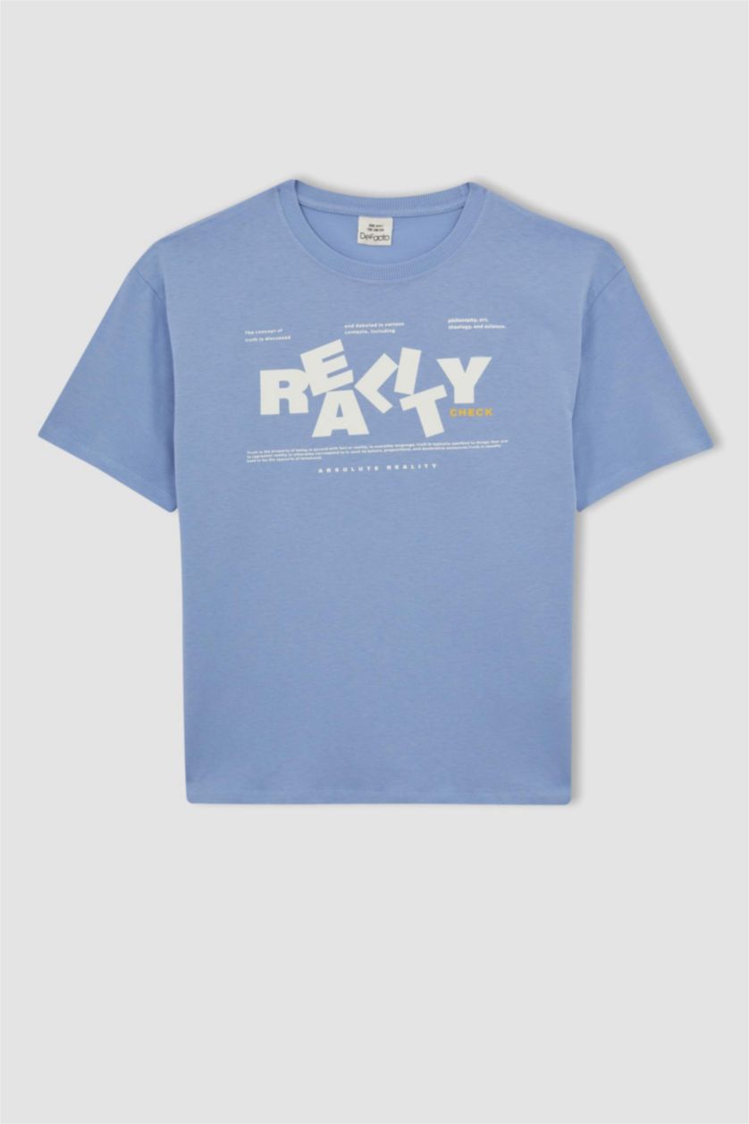 GARÇONS Bleu T-shirt à manches courtes Imprimé Col rond Garçon