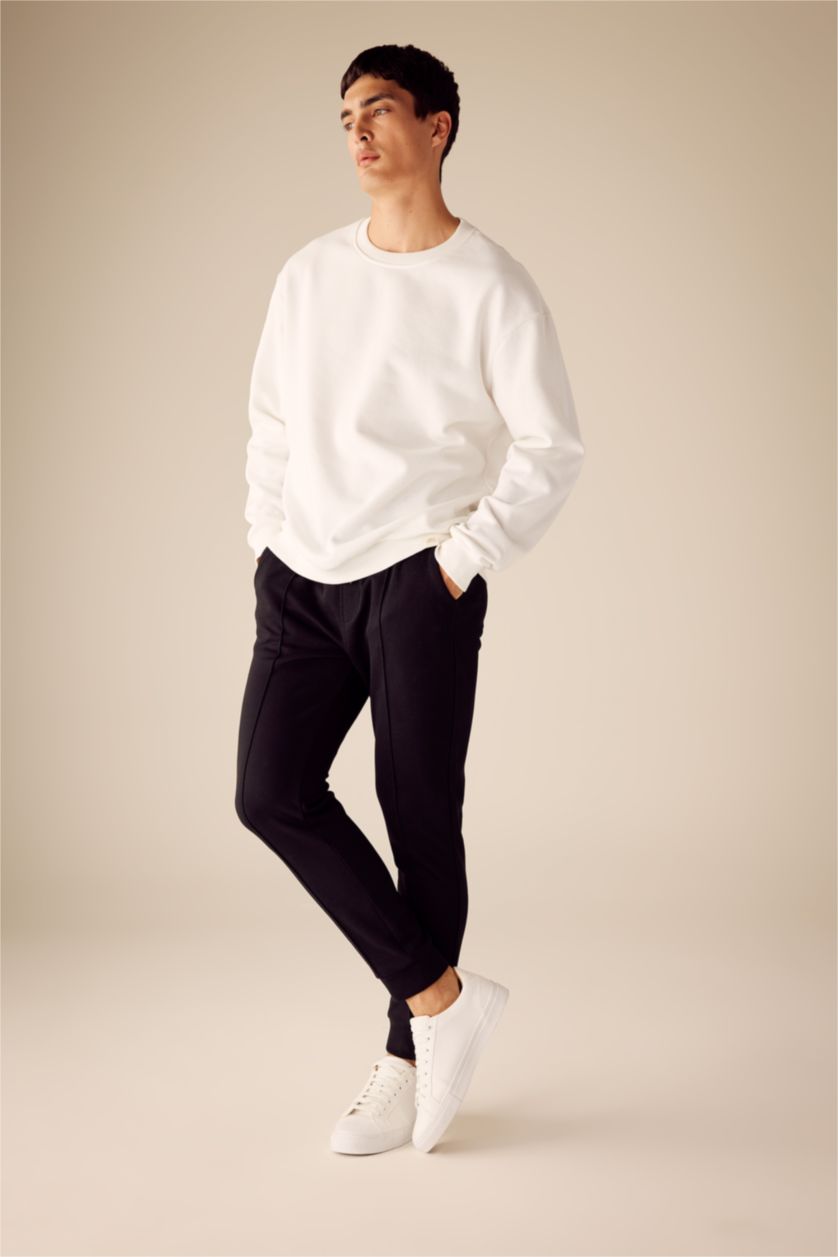 MAN Black Slim Fit Trousers
