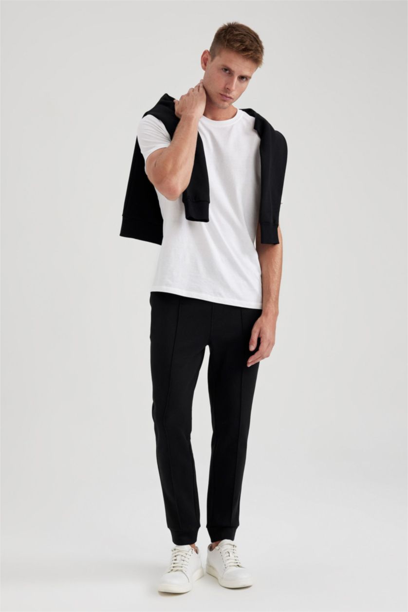 MAN Black Slim Fit Trousers