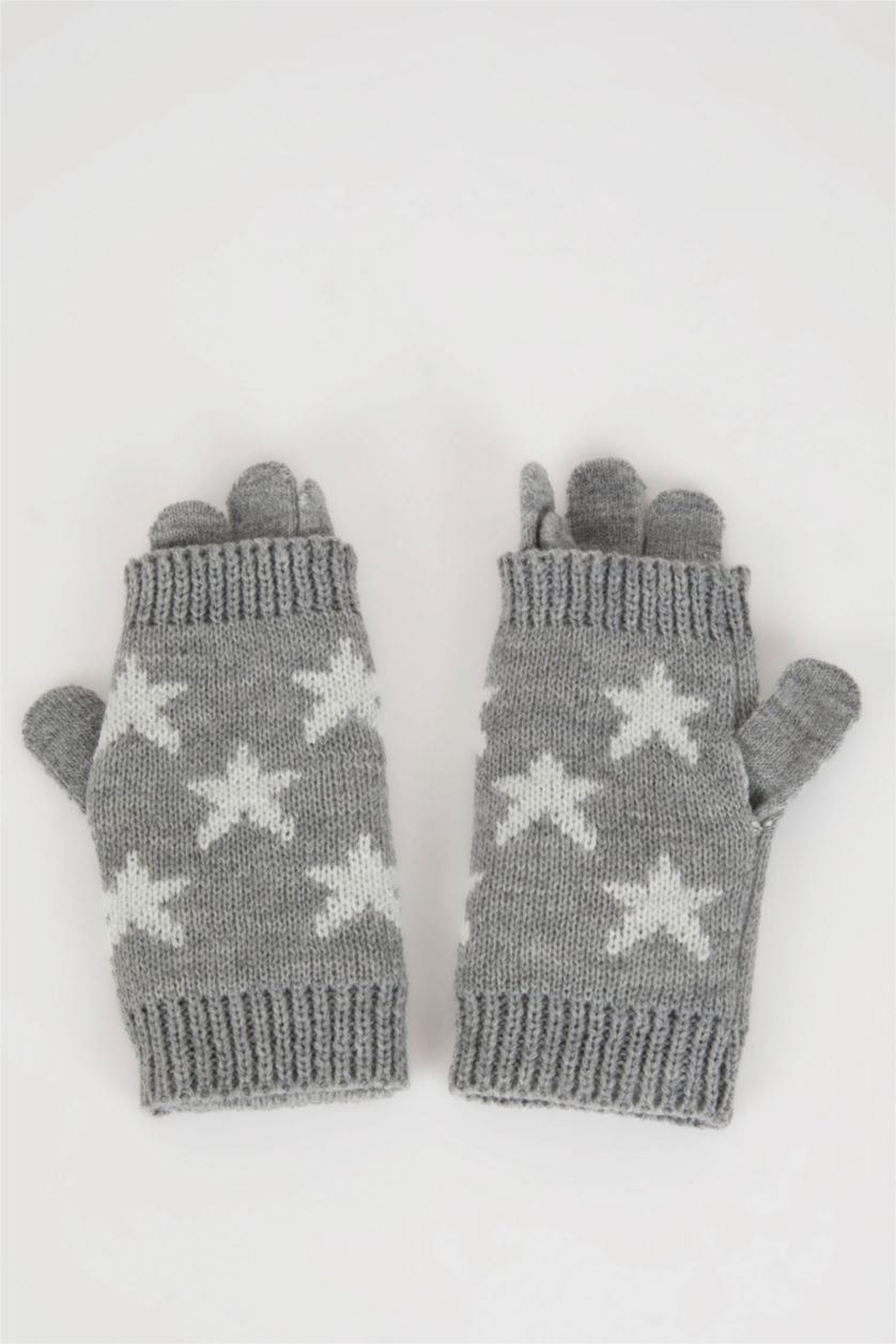 FEMME Gris Lot de 2 gants en maille pour femme