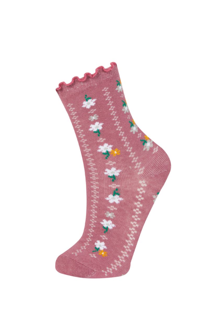 Kız Çocuk - Genç Kız Karma Kız Çocuk 3'lü Pamuklu Uzun Çorap