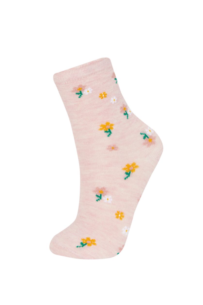 Kız Çocuk - Genç Kız Karma Kız Çocuk 3'lü Pamuklu Uzun Çorap