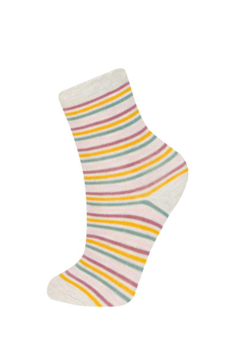 Kız Çocuk - Genç Kız Karma Kız Çocuk 3'lü Pamuklu Uzun Çorap