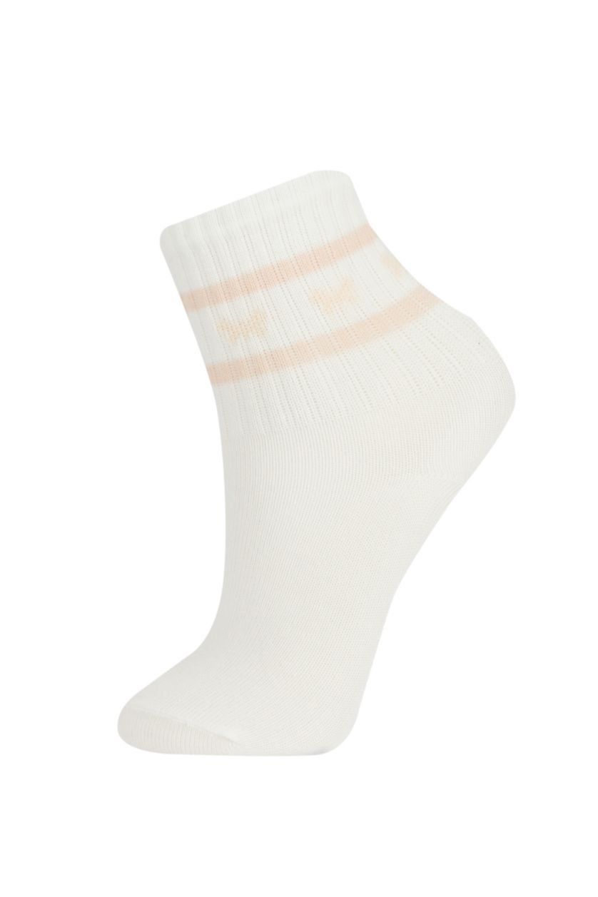Kız Çocuk - Genç Kız Karma 5'li Pamuklu Soket Çorap Kız Çocuk