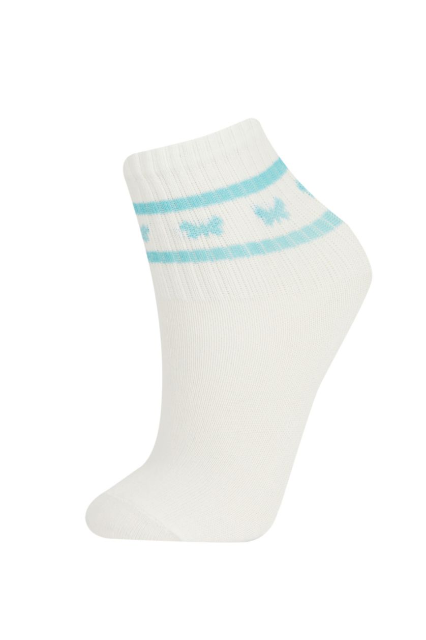 Kız Çocuk - Genç Kız Karma 5'li Pamuklu Soket Çorap Kız Çocuk