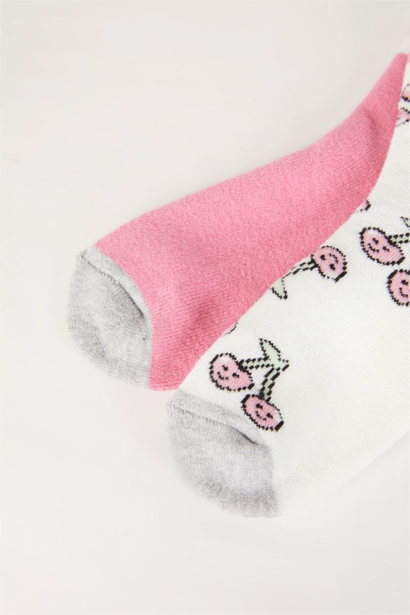 Kız Çocuk - Genç Kız Karma 2'li Pamuklu Havlu Çorap Kız Çocuk