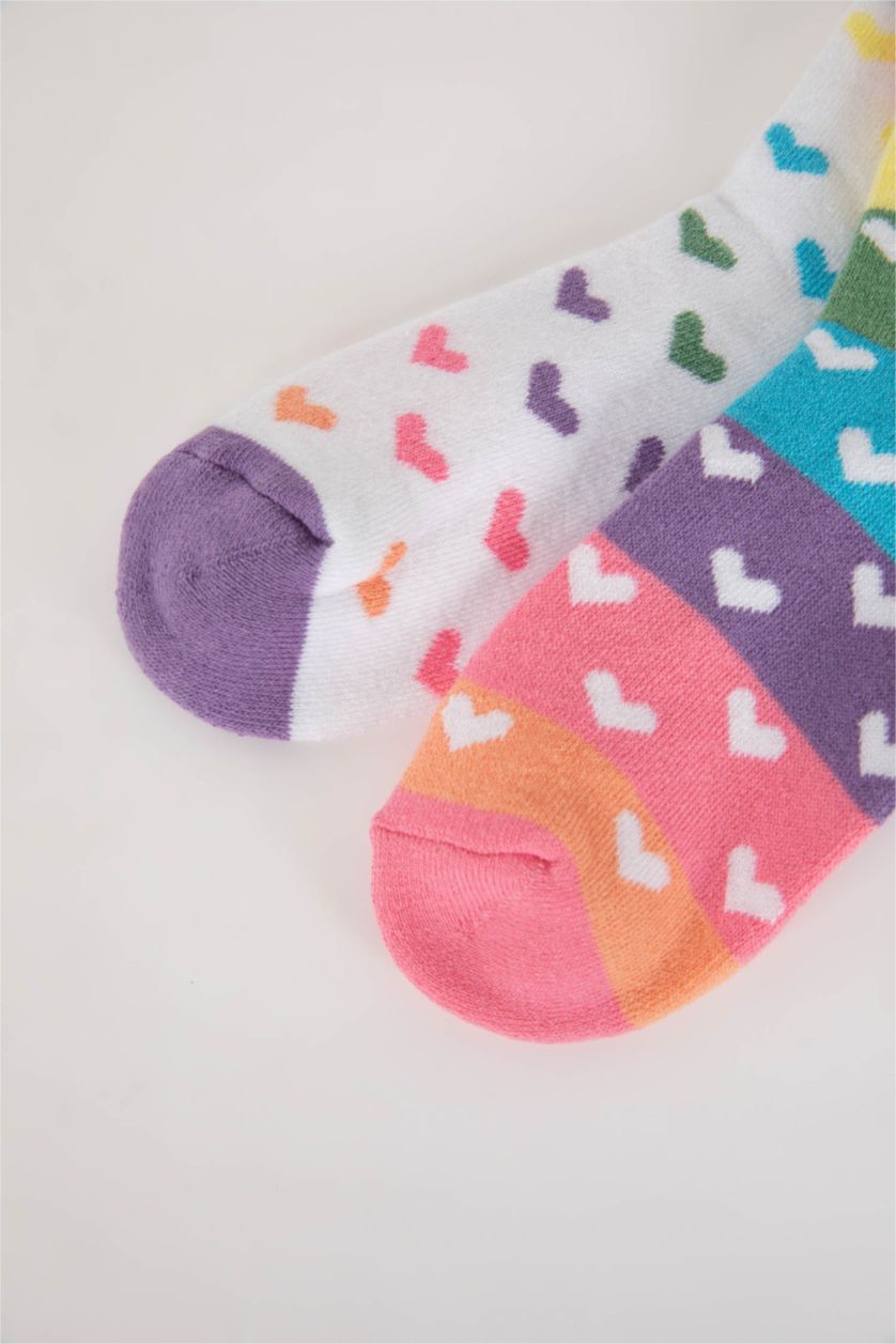 Kız Çocuk - Genç Kız Karma Kız Çocuk 2'li Pamuklu Havlu Çorap