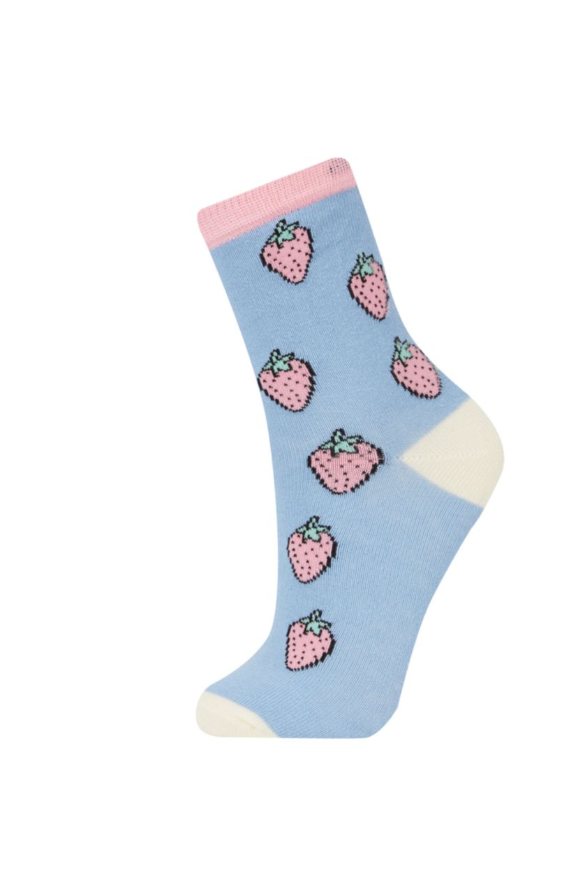 بنات Karma جوارب طويلة قطن بناتي - 4 قطع