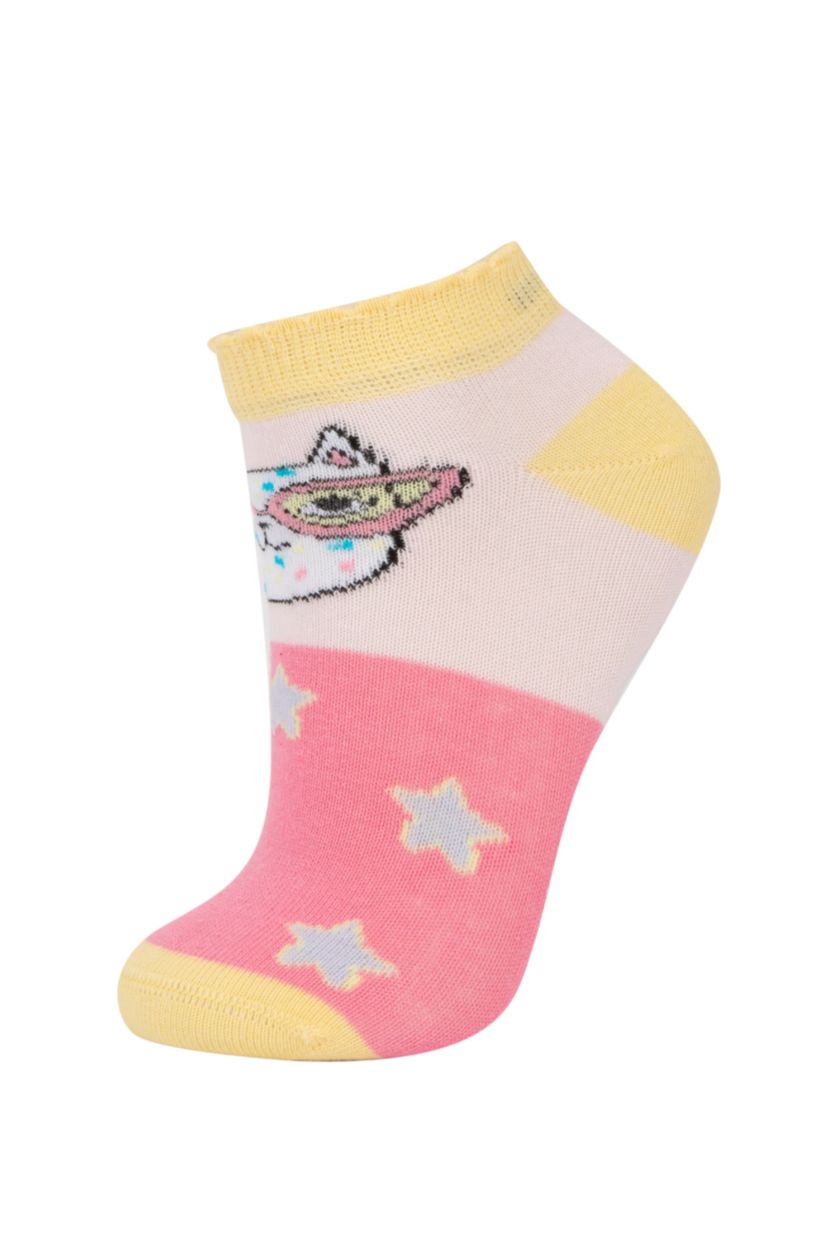 Kız Çocuk - Genç Kız Karma Kız Çocuk 7'li Pamuklu Patik Çorap