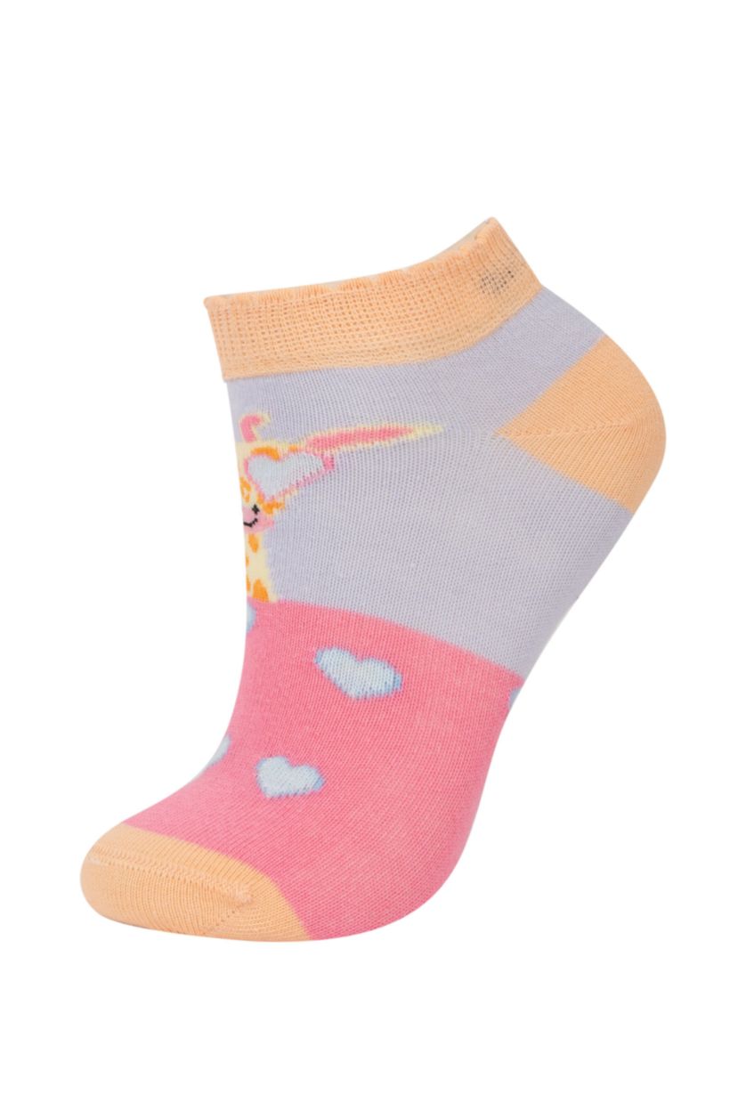 Kız Çocuk - Genç Kız Karma Kız Çocuk 7'li Pamuklu Patik Çorap