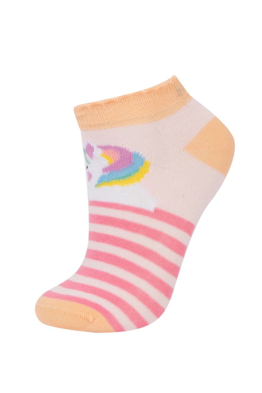 Kız Çocuk - Genç Kız Karma Kız Çocuk 7'li Pamuklu Patik Çorap