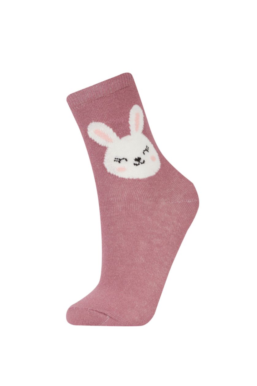 Kız Çocuk - Genç Kız Karma Kız Çocuk 3'lü Pamuklu Uzun Çorap