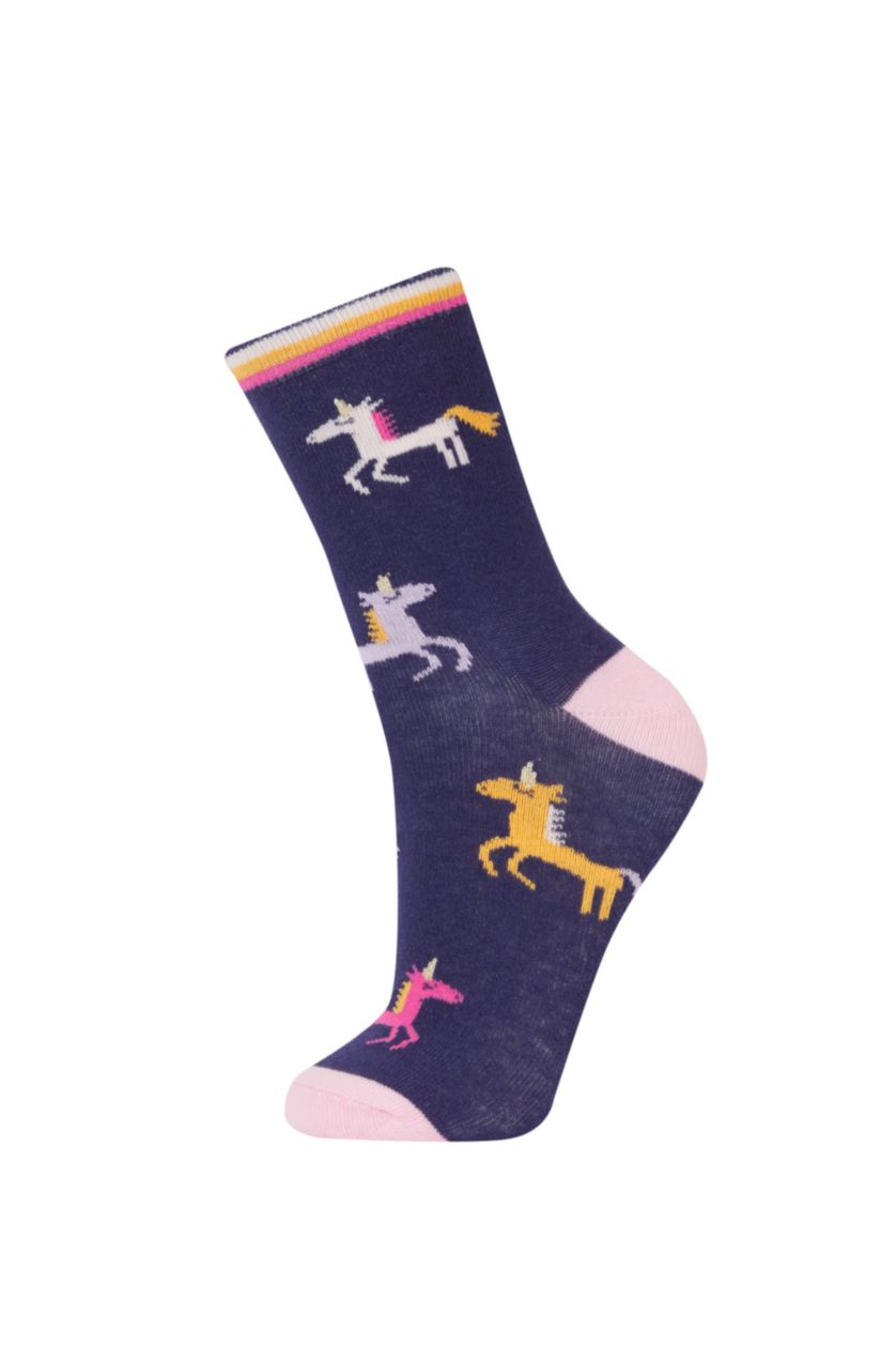 GIRLS & TEENS MIXED Girl 3 Piece Cotton Long Socks