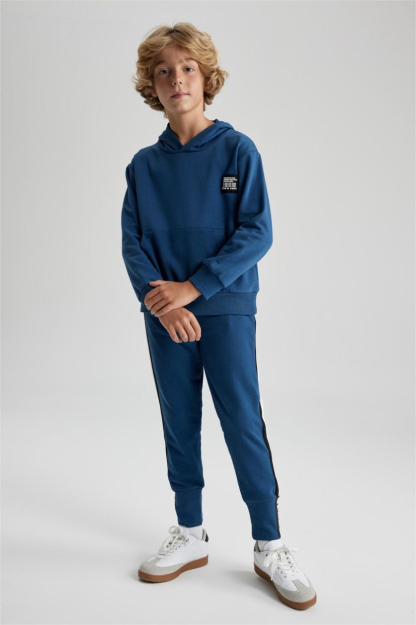 Мальчики и подростки Индиго Брюки стандартного кроя для мальчиков