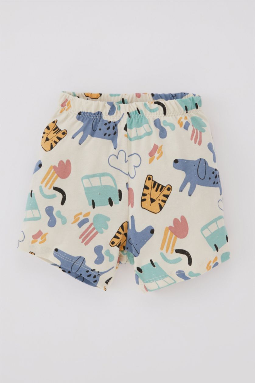 Baby Boy Light Stone 2 piece Regular Fit Knitted Pyjamas