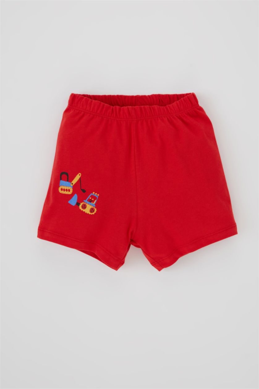 BABY BOY Red 2 piece Regular Fit Knitted Pyjamas
