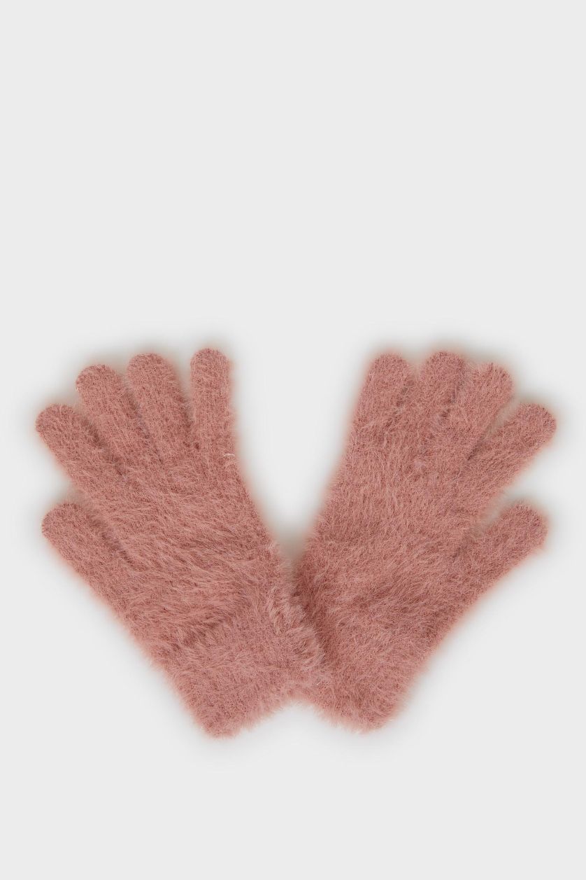 GIRLS & TEENS Pink Girl Knitwear Gloves