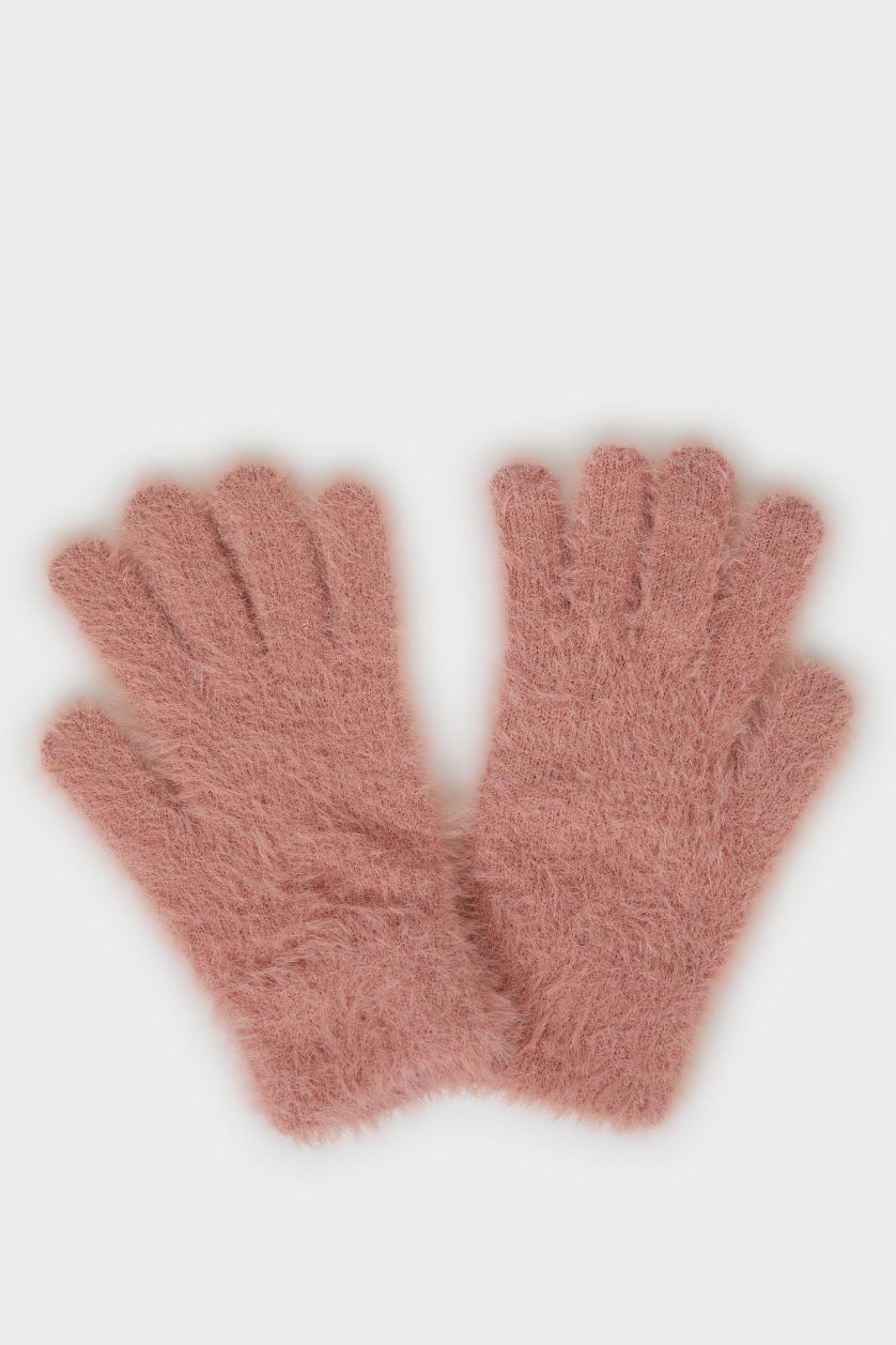 GIRLS & TEENS Pink Girl Knitwear Gloves