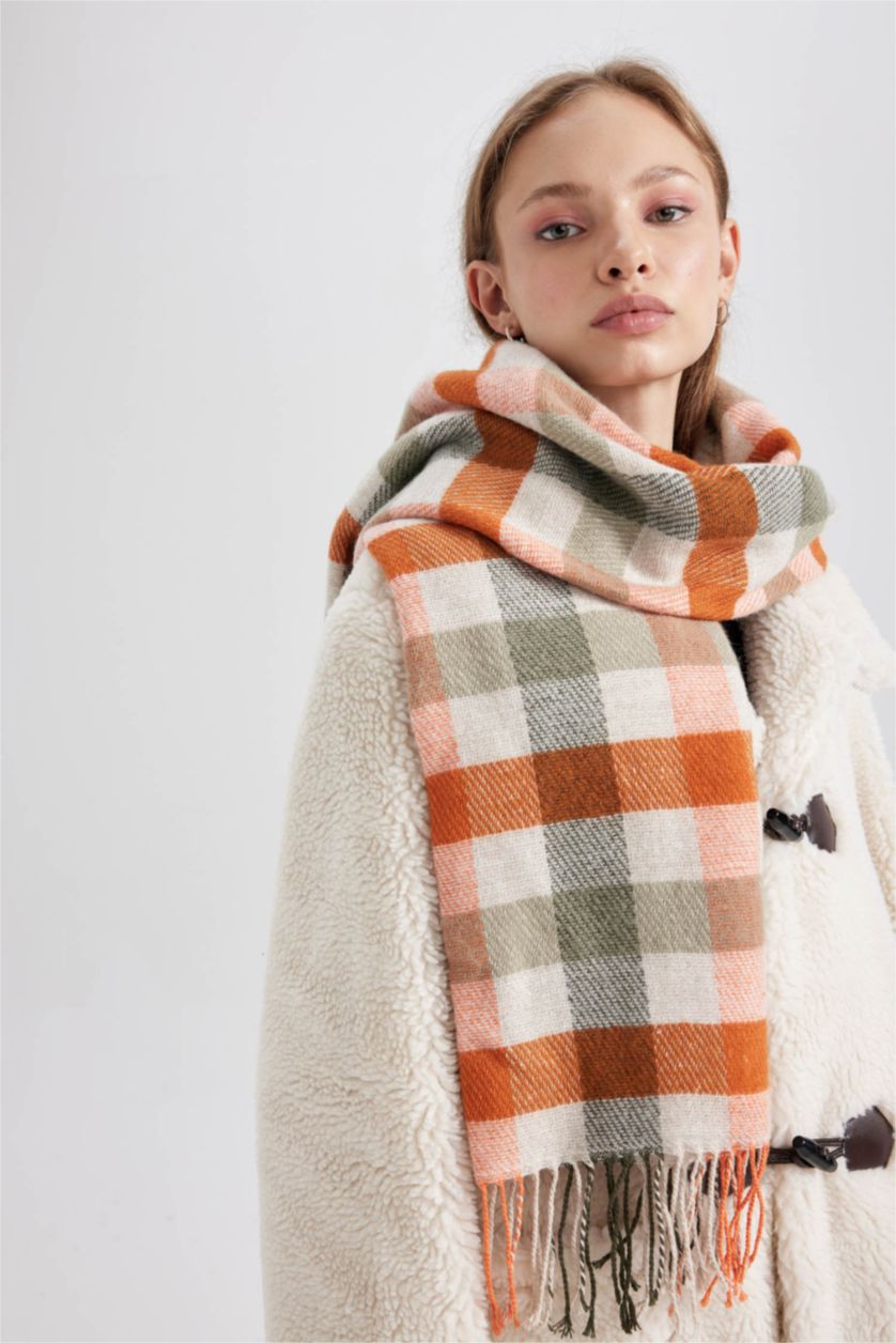 Kadın Yeşil Kadın Triko Atkı