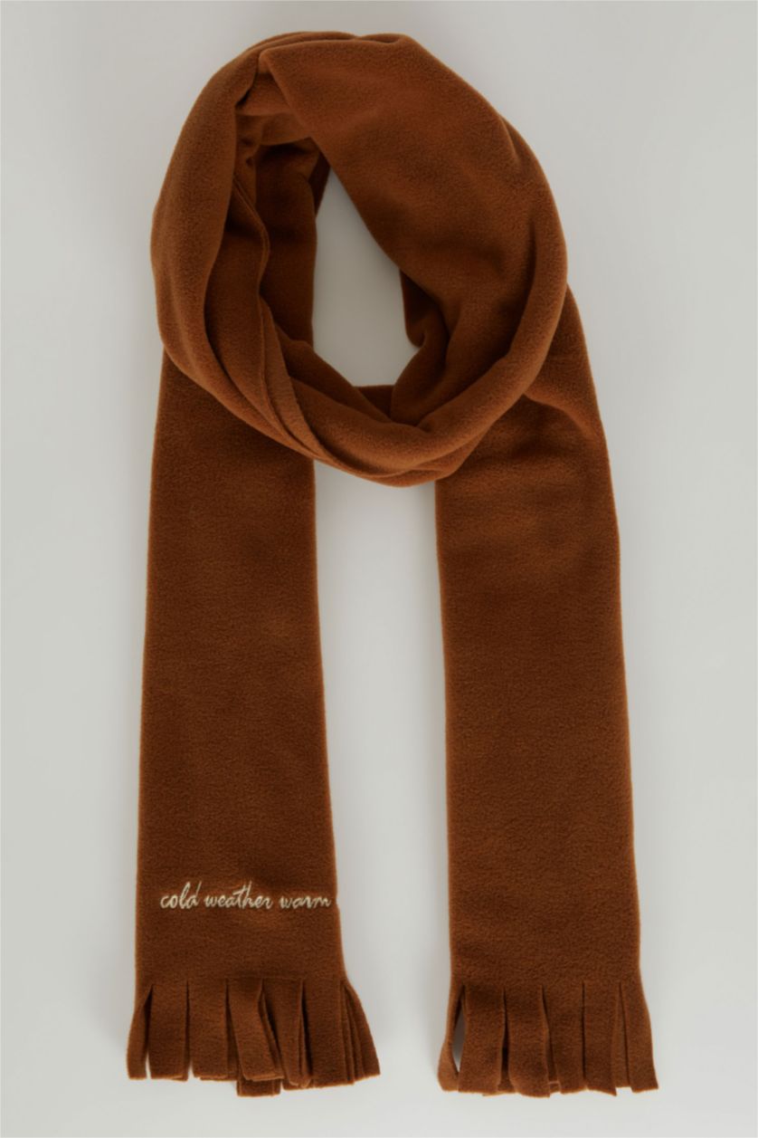 WOMAN Dark Brown Women Scarf