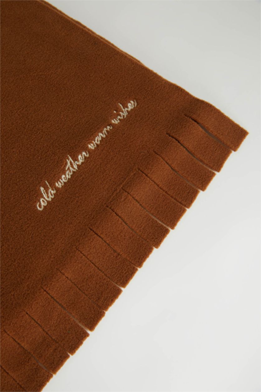 WOMAN Dark Brown Women Scarf