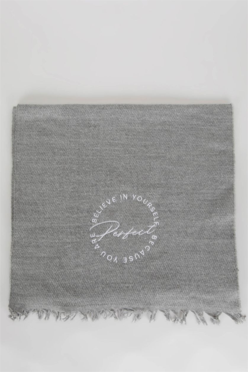 حريمي رمادي سكارف حريمي