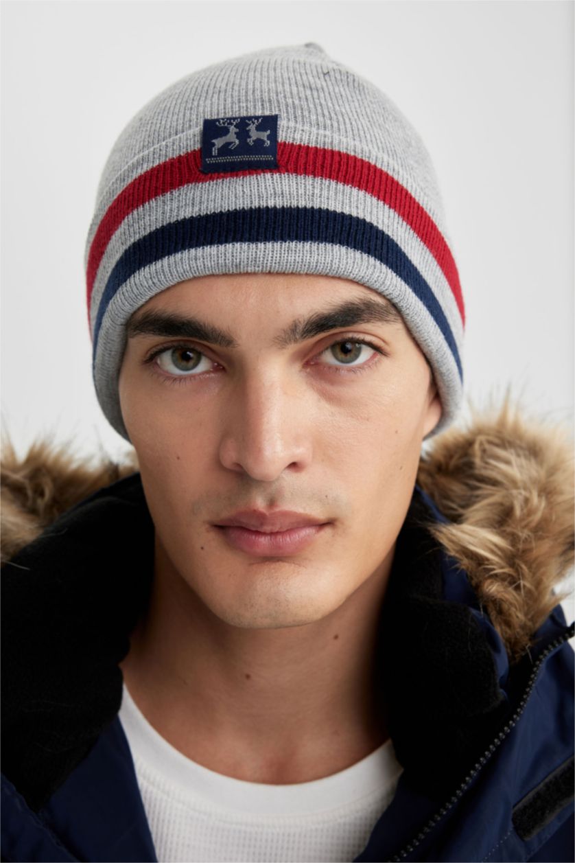 Man Grey Man Knitwear Beret