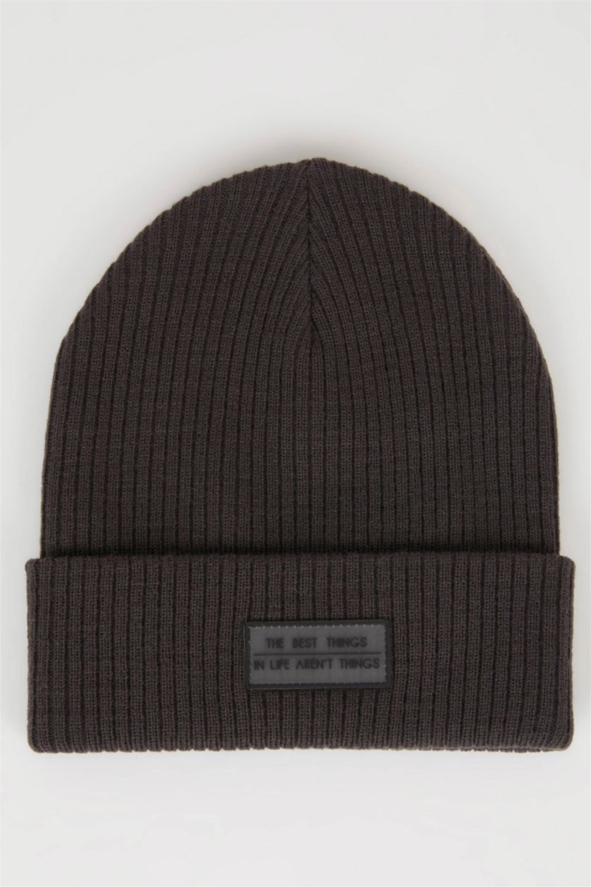 HOMME Anthracite Bonnet d'hiver