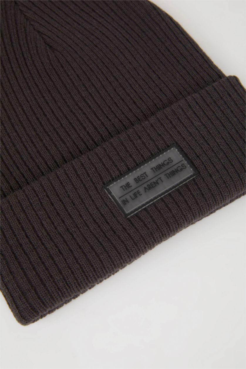 HOMME Anthracite Bonnet d'hiver