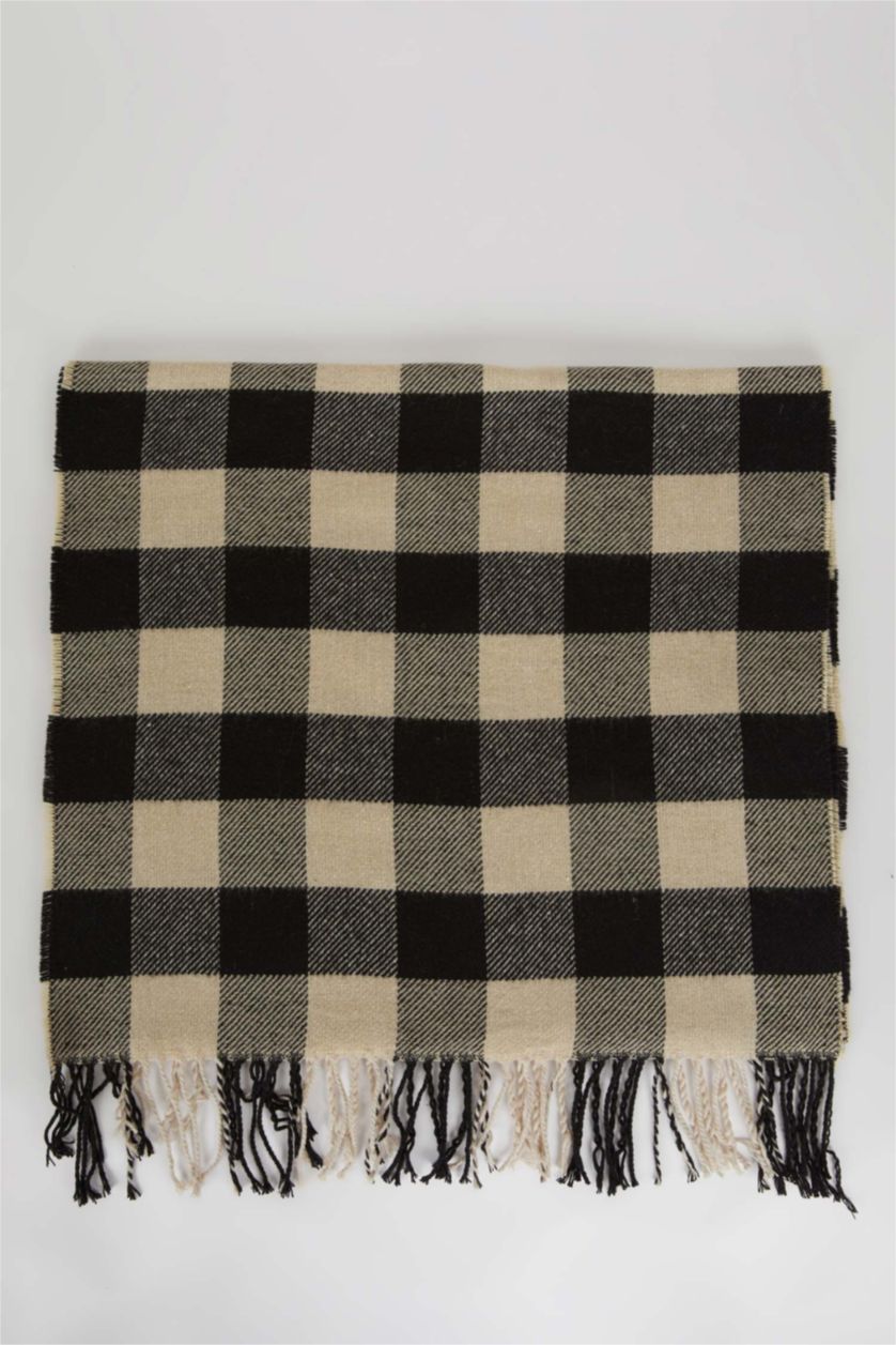 نساء أسود سكارف نسائي تريكو