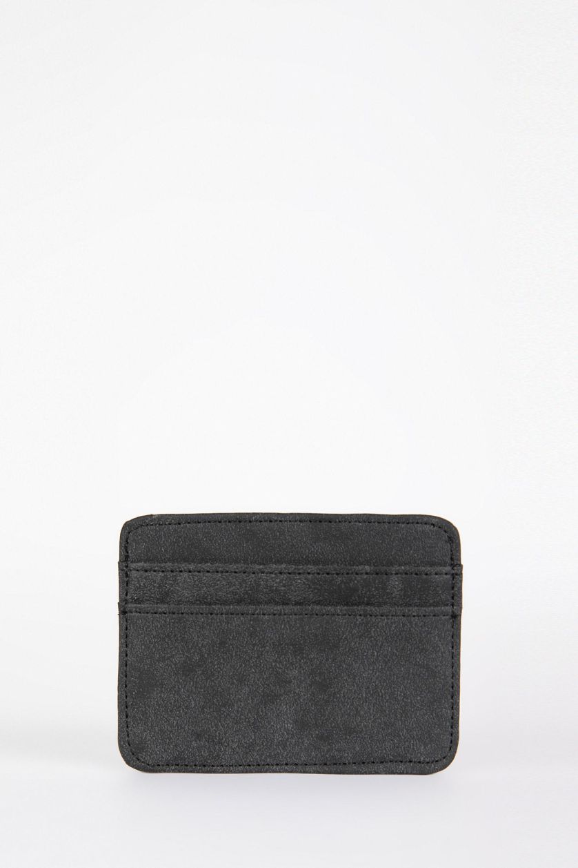 Erkek Siyah Erkek Suni Deri Kartlık